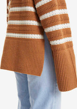 Load image into Gallery viewer, STRIPED JUMPER Knit // Brown sugar